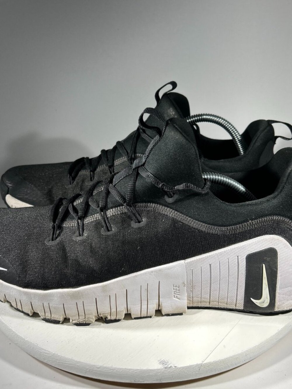 Nike Free Metcon 6 Mens Training Shoes Size 13 Black White Sneakers Workout Gym